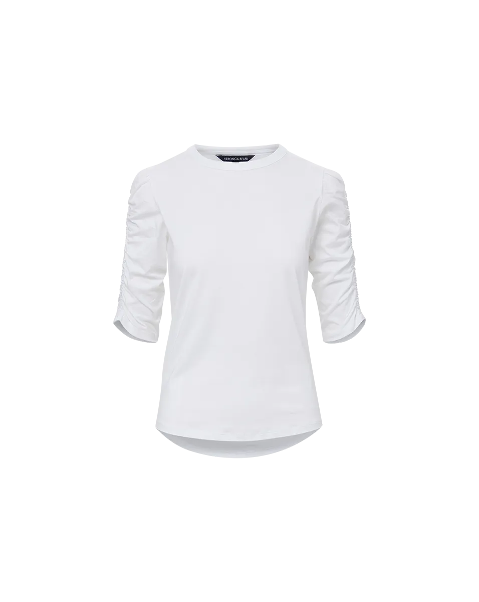 Waldorf Ruched-Sleeve T-Shirt