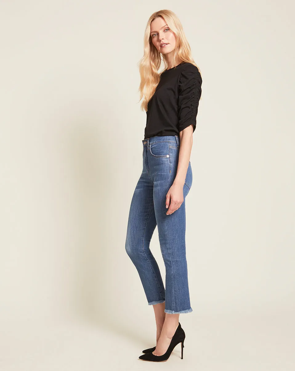 Waldorf Ruched-Sleeve T-Shirt