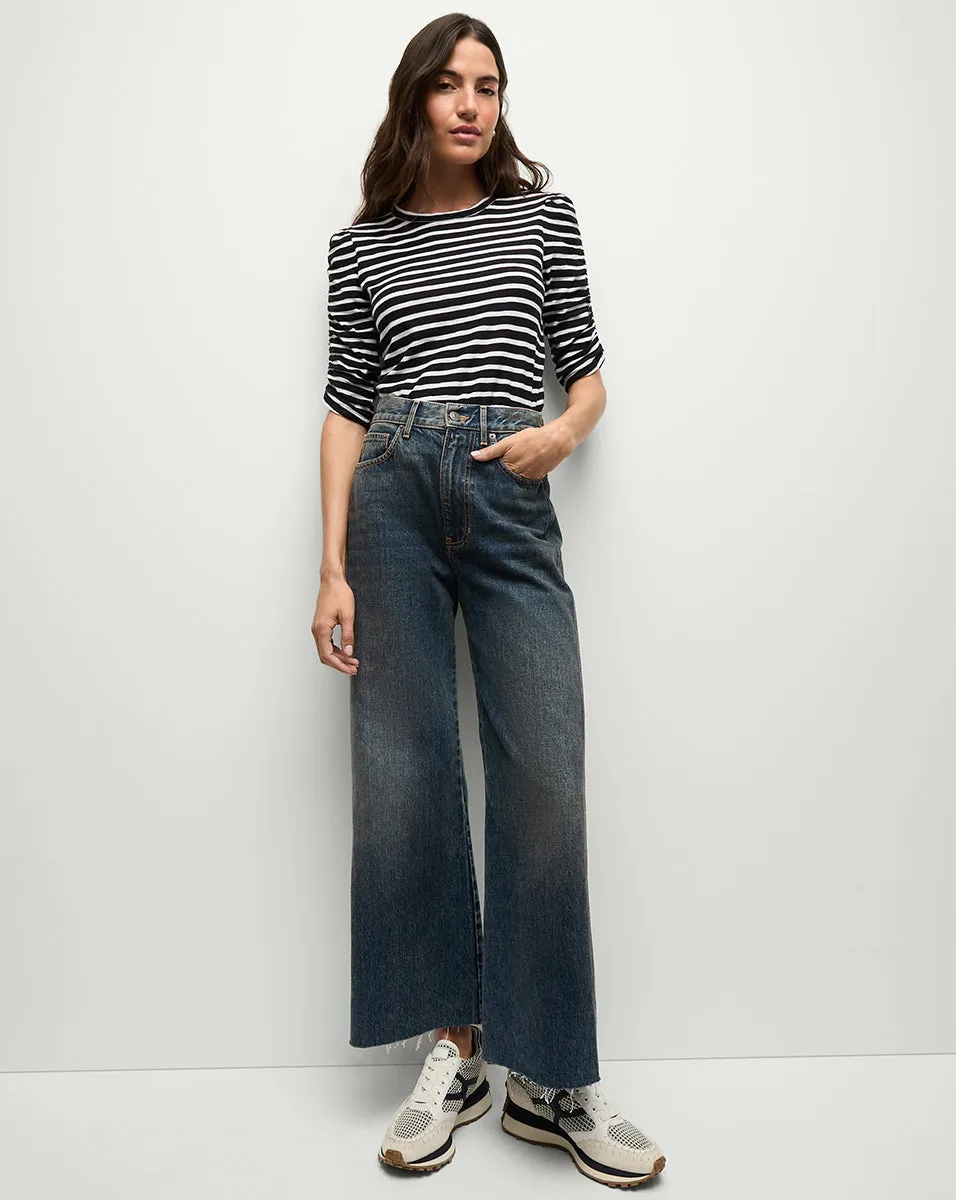 Waldorf Ruched-Sleeve T-Shirt