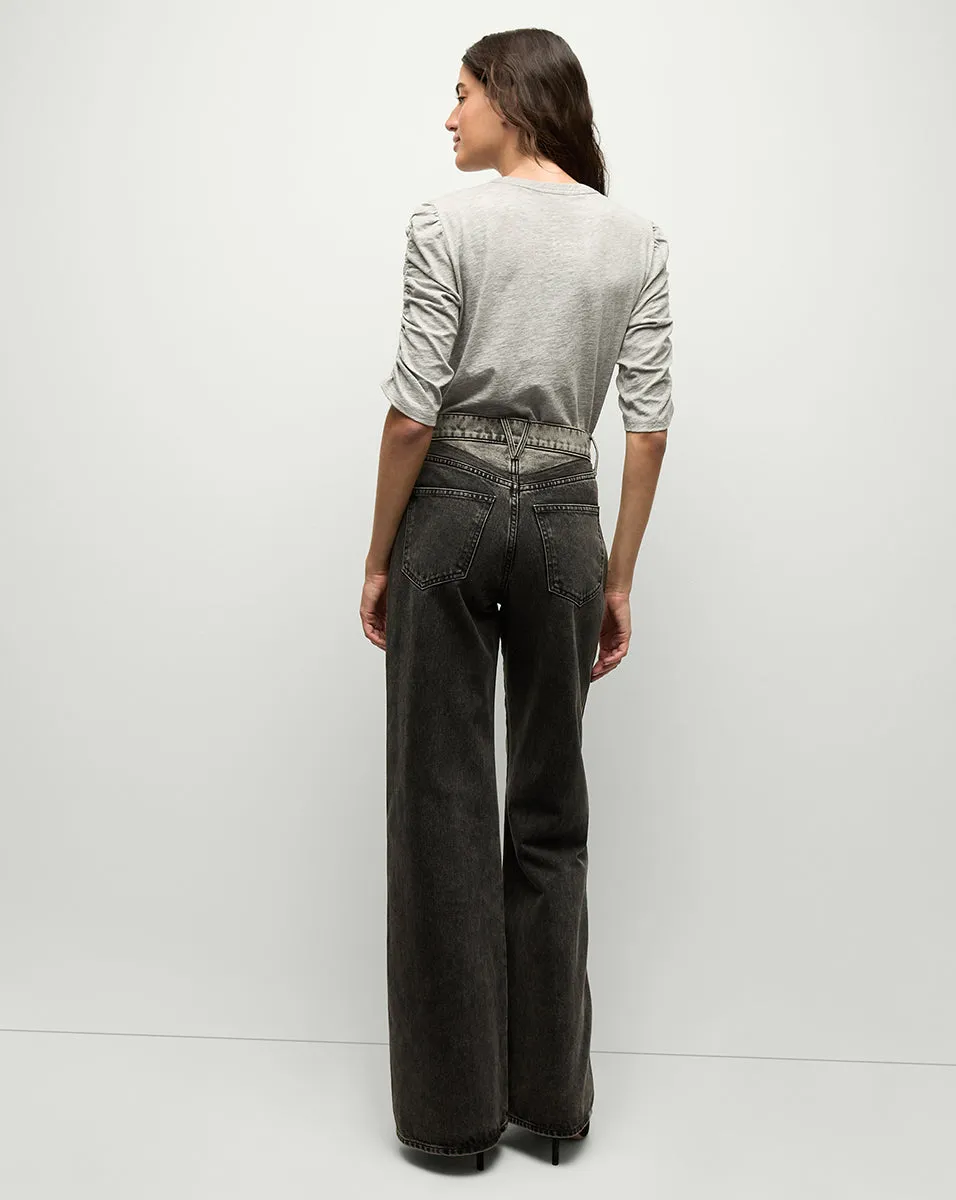 Waldorf Ruched-Sleeve T-Shirt