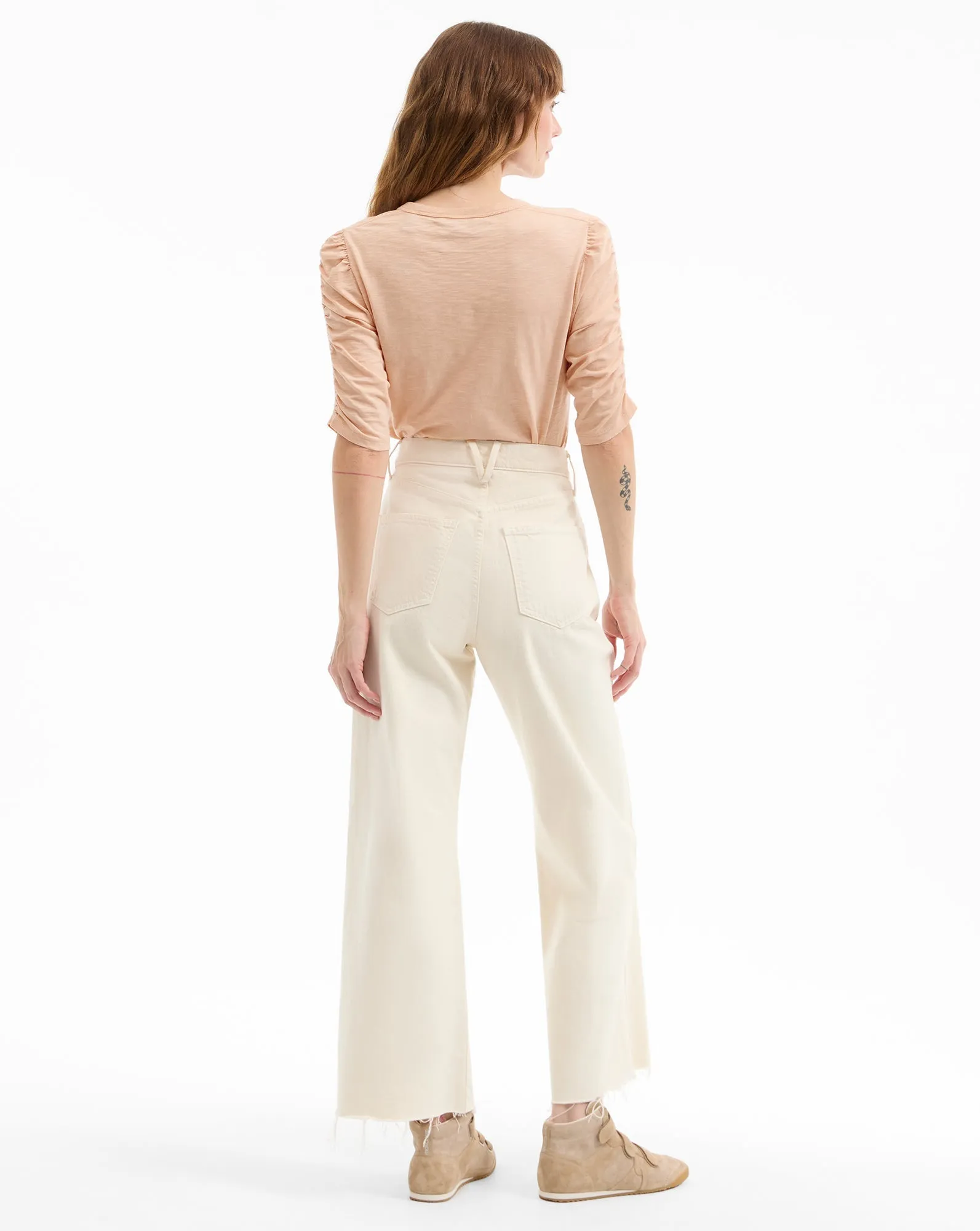 Waldorf Ruched-Sleeve T-Shirt