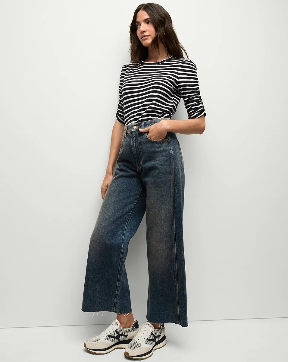 Waldorf Ruched-Sleeve T-Shirt