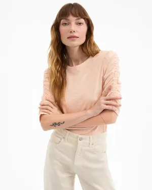 Waldorf Ruched-Sleeve T-Shirt