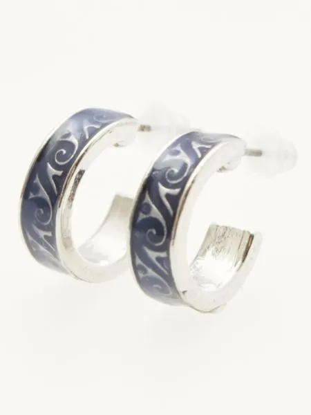 Wave Hoop Earrings