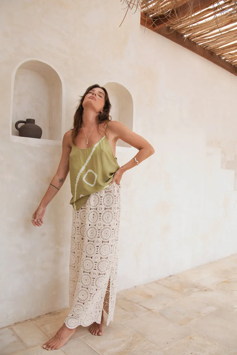 WHAT GOES AROUND SKIRT - CREAM