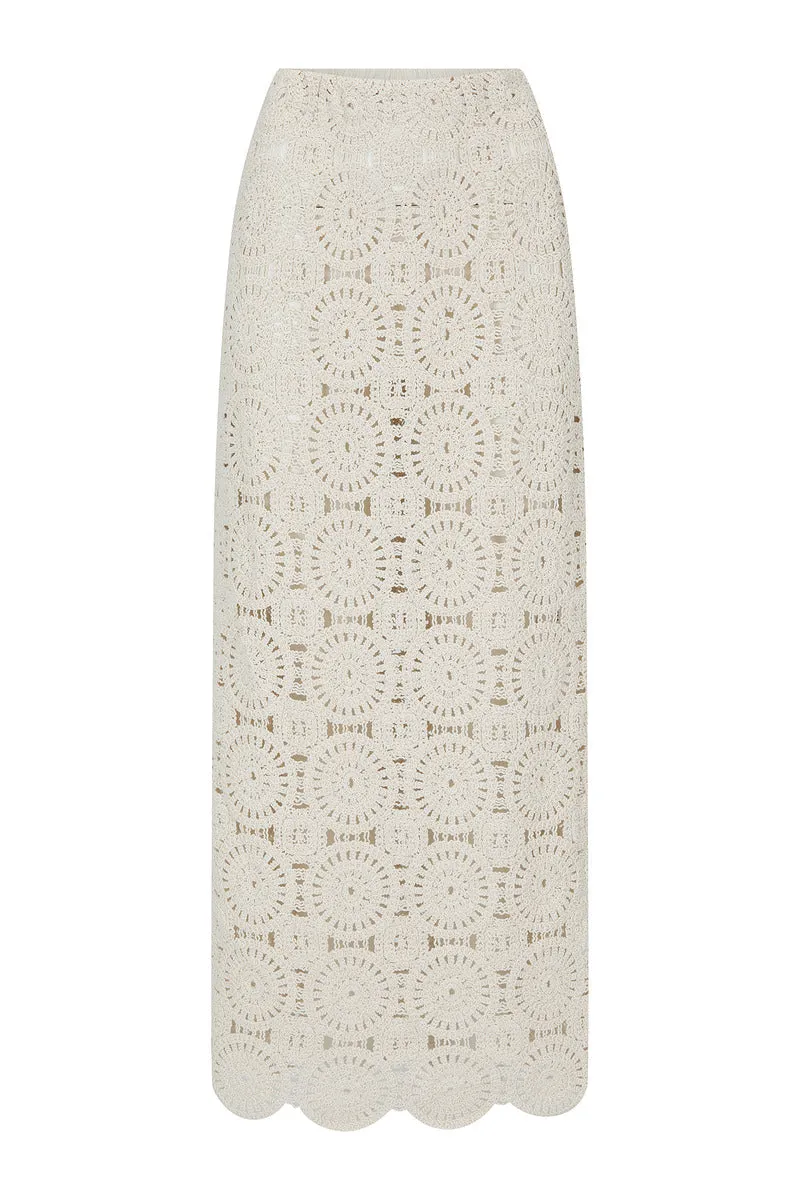 WHAT GOES AROUND SKIRT - CREAM
