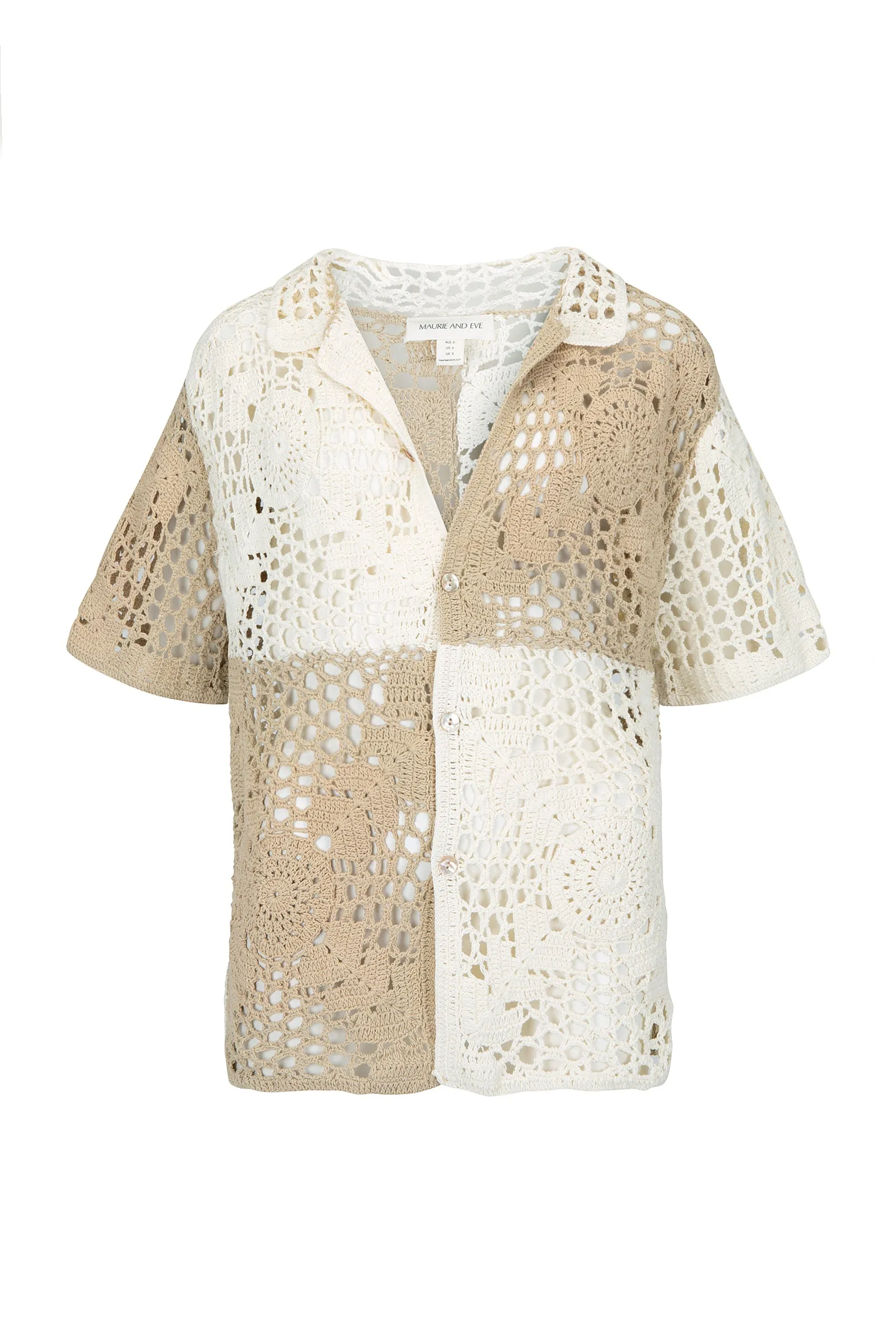 WILD LOVE CROCHET SHIRT - NATURAL