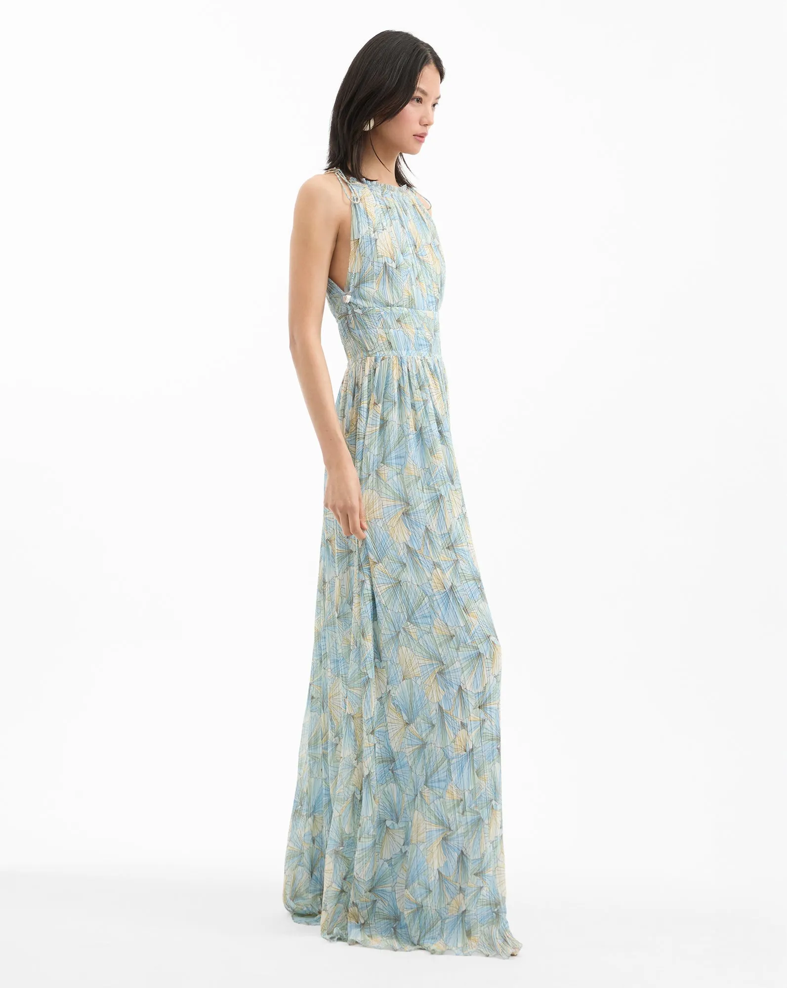 Yardley Pleated Maxi Dress