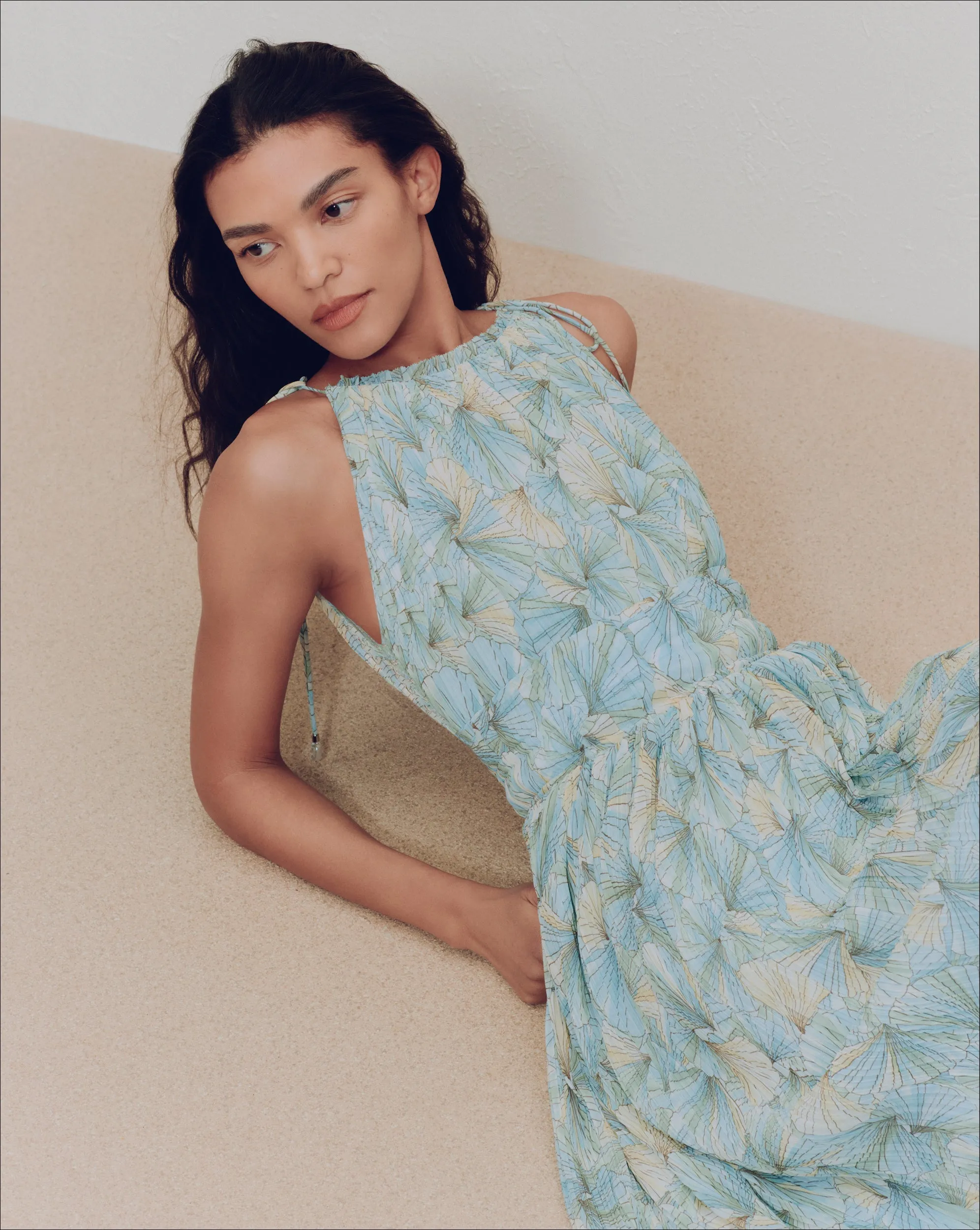 Yardley Pleated Maxi Dress