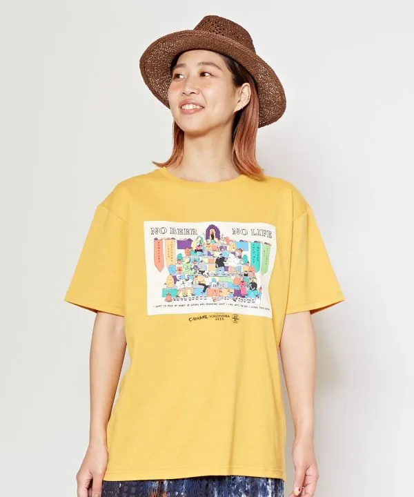 YOKOHAMA BEER x GRN x AMINA Calavera Tee