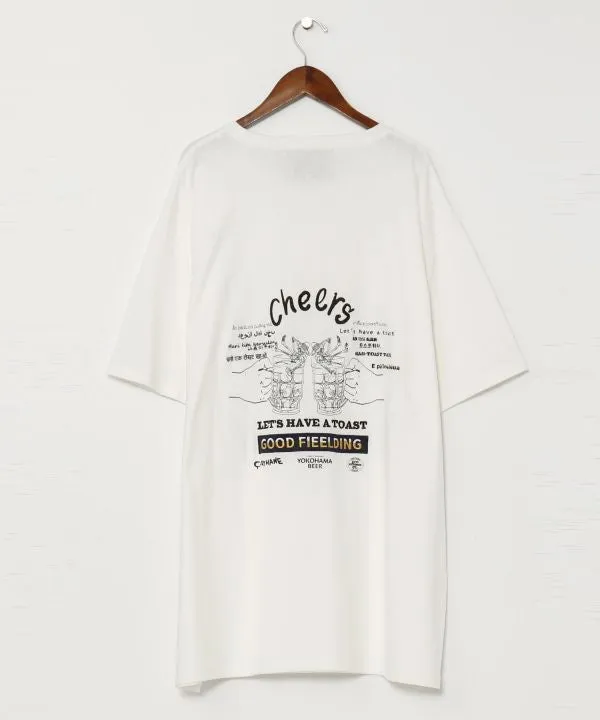 YOKOHAMA BEER x grn x Amina Cheers T-Shirt