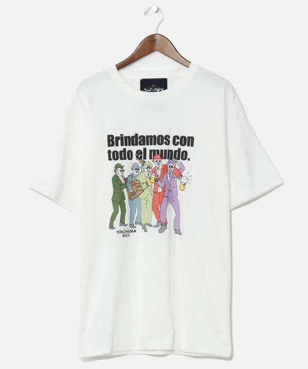 YOKOHAMA BEER x grn x Amina Kanpai T-Shirt