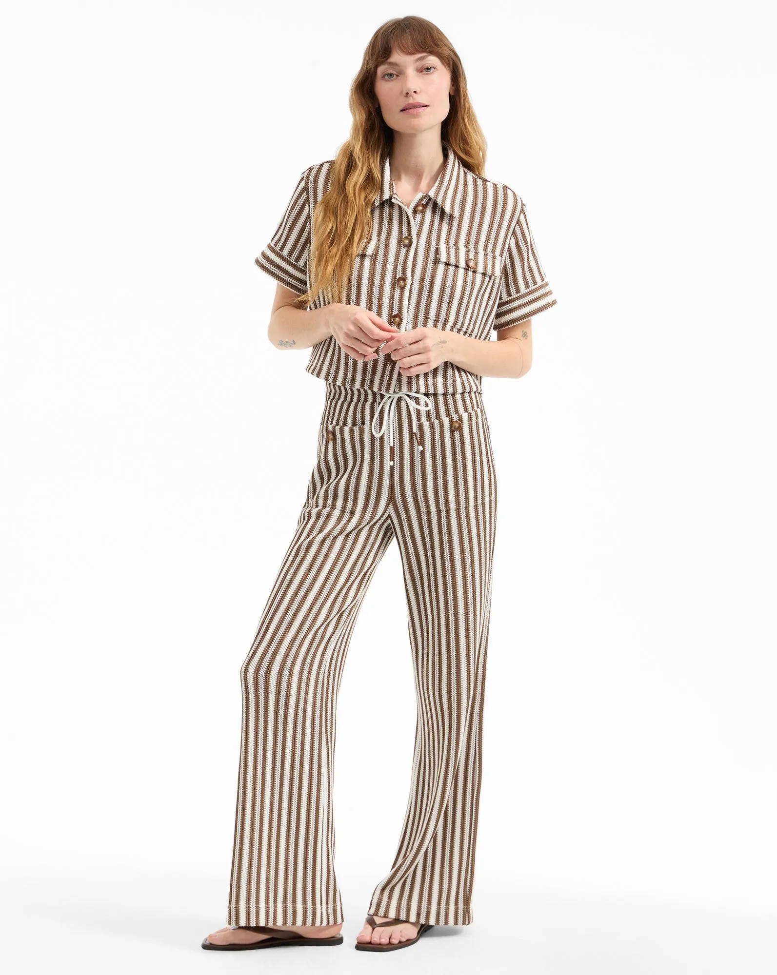Zosia Striped Knit Pant