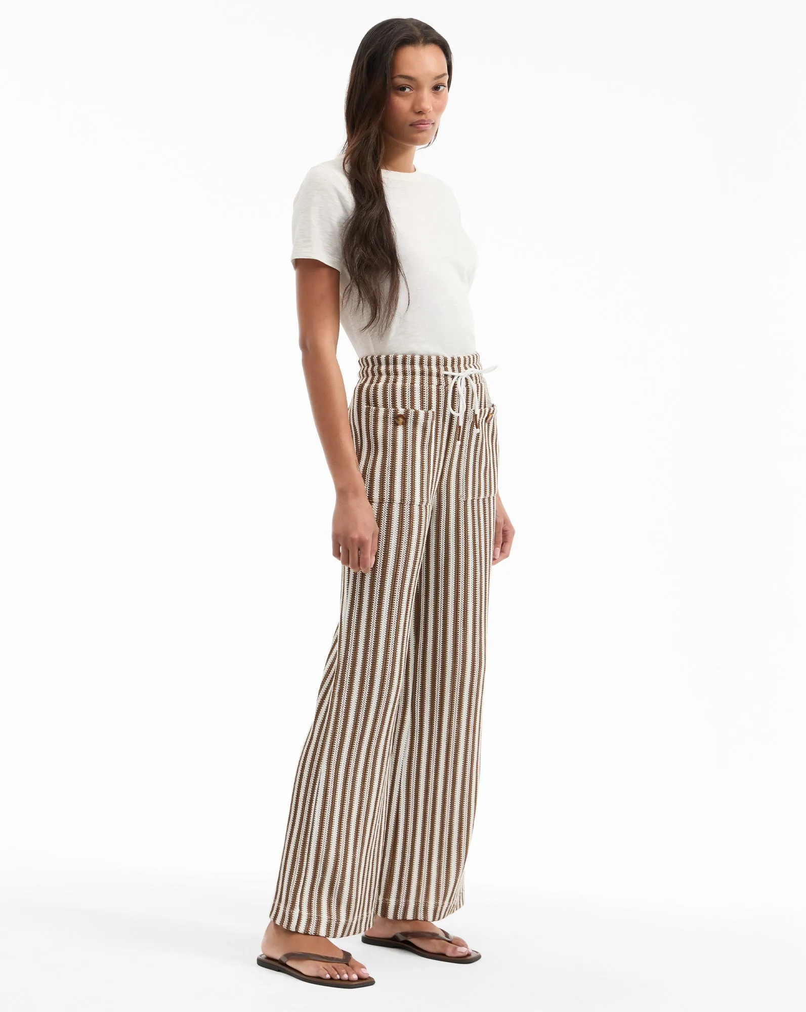 Zosia Striped Knit Pant